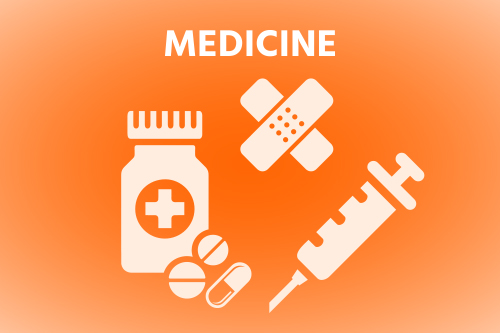 vector illustration of medicine tools icons